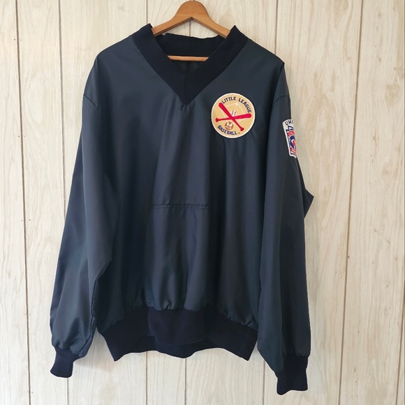 Vintage 90s Fechheimer UMPIRE Pullover LITTLE LEAGUE Baseball V-neck - Picture 2 of 8